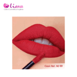 رژ لب مایع مخملی مات سرژه کد 101 (Classic Red) - Image 2